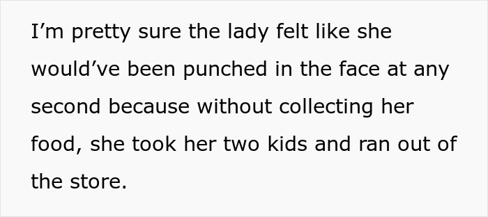 Entitled mom assumes a random guy will buy her kids food, citing her status as a single mom in a store confrontation.