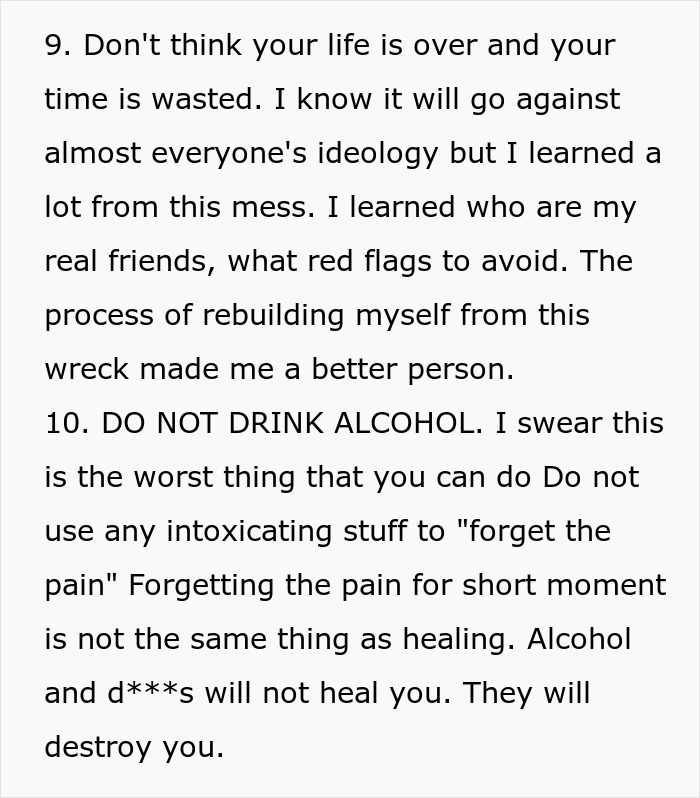 Text excerpt about learning from betrayal and rebuilding trust, highlighting a mom pushing daughter to not ruin friendship over a stupid boy.