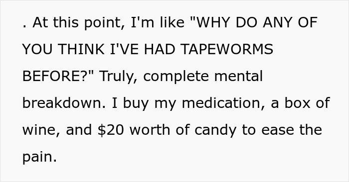 Woman brings home senior cat and unexpectedly deals with tapeworms and costly regret after medication purchase.