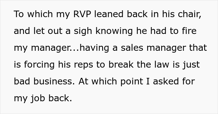 Homem passa de demitido a promovido em questão de semanas depois que chefe corrupto tenta se livrar dele