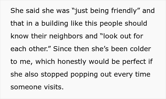 Woman Plays Concierge With Neighbor&rsquo;s Guests, Acts Offended As He Politely Asks Her To Stop