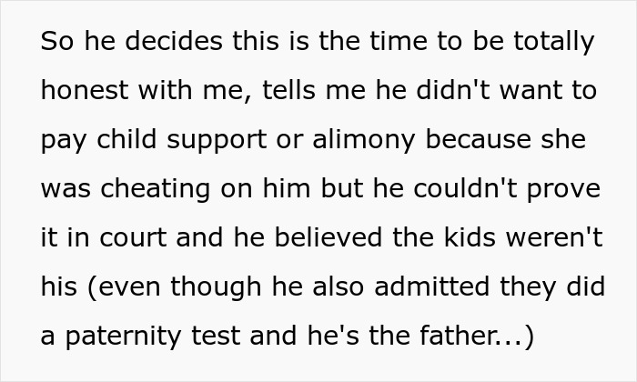 Text message revealing cheating and child support dispute from a criminal and cheater exposed by his ex-girlfriend.