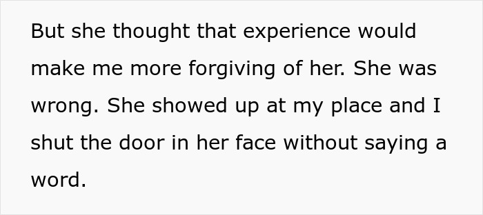 Text excerpt about a woman facing karma after cheating with sister's baby daddy and seeking sympathy for his cheating.
