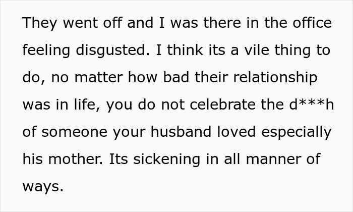 Woman Treats MIL&rsquo;s Funeral Like A Win, Horrified Coworker Debates Exposing It To Her Husband