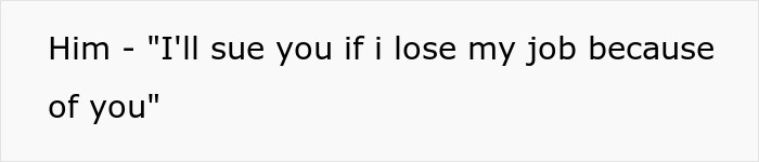Text message on white background reading Him - I'll sue you if I lose my job because of you related to man gets revenge on honking driver with ice-filled bin.