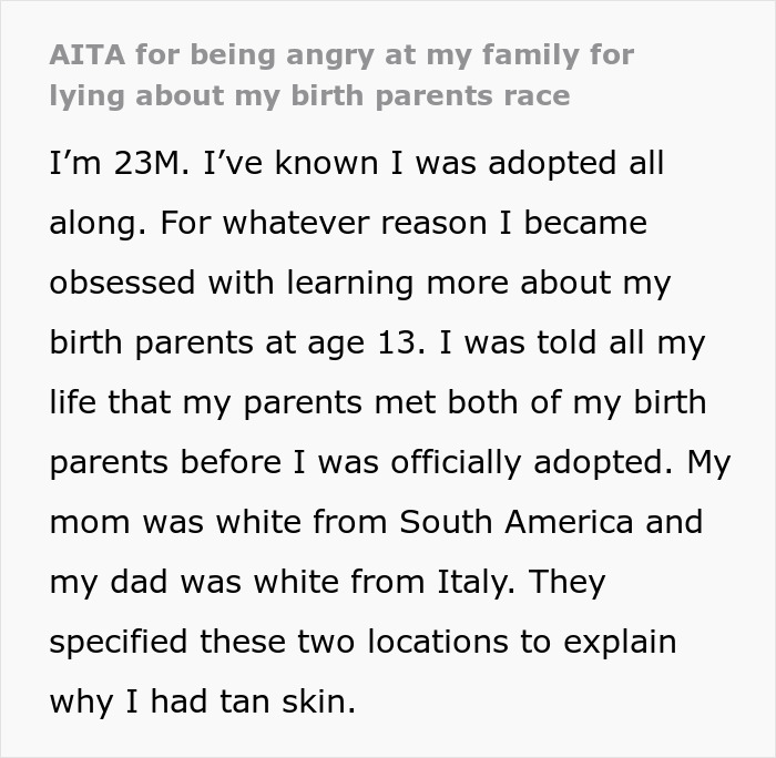GF Gifts BF A DNA Kit For Fun, Results Expose A Secret His Adopted Parents Kept His Whole Life GF Gifts BF A DNA Kit For Fun, Results Expose A Secret His Adopted Parents Kept His Whole Life