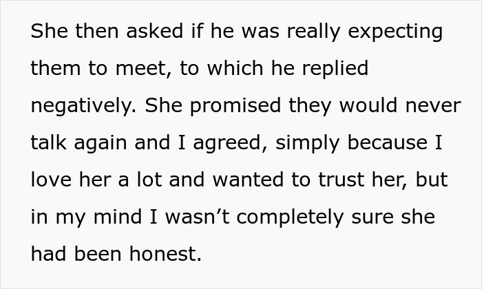 Text excerpt showing a conversation about trust and doubt in a marriage with a bedroom twist.