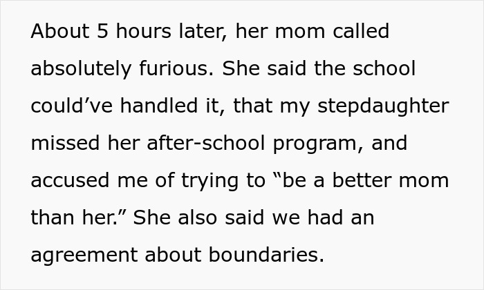 Text excerpt: A cruel mom is furious with her horrified stepmom for intervening when her daughter got her period.