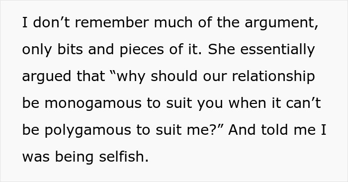 Guy Feels Pressured And Betrayed After GF Accuses Him Of Being Selfish For Closing Open Relationship Guy Feels Pressured And Betrayed After GF Accuses Him Of Being Selfish For Closing Open Relationship