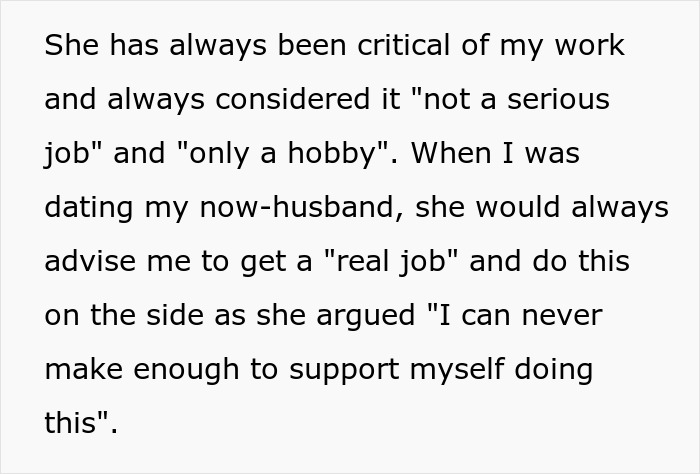 MIL Demands Free Painting From Woman She Constantly Made Fun Of: "It's Not A Serious Job" MIL Demands Free Painting From Woman She Constantly Made Fun Of: "It's Not A Serious Job"