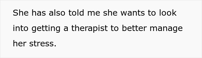 Pregnant partner reflects on wife&rsquo;s career glow-up and marriage trouble while considering therapy to manage stress.