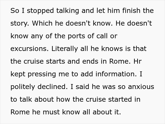 Man Upset Spouse Stopped Telling His Parents About Their Vacation Because He Interrupted Them Man Upset Spouse Stopped Telling His Parents About Their Vacation Because He Interrupted Them