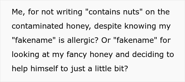 Person Contaminates Honey With Peanuts, Chaos Ensues After Allergic Roommate Decides To Eat It