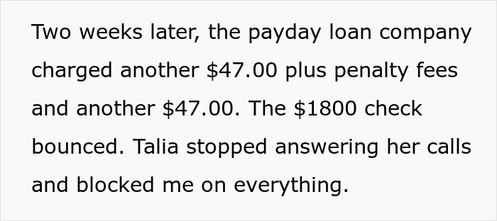 Text showing a victim's struggle as a woman runs Tinder scams linked to her jailed fianc&eacute; leading to blocking and financial loss.
