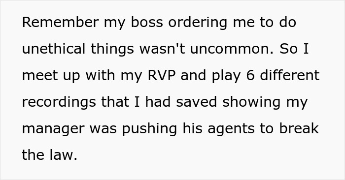 Homem passa de demitido a promovido em questão de semanas depois que chefe corrupto tenta se livrar dele