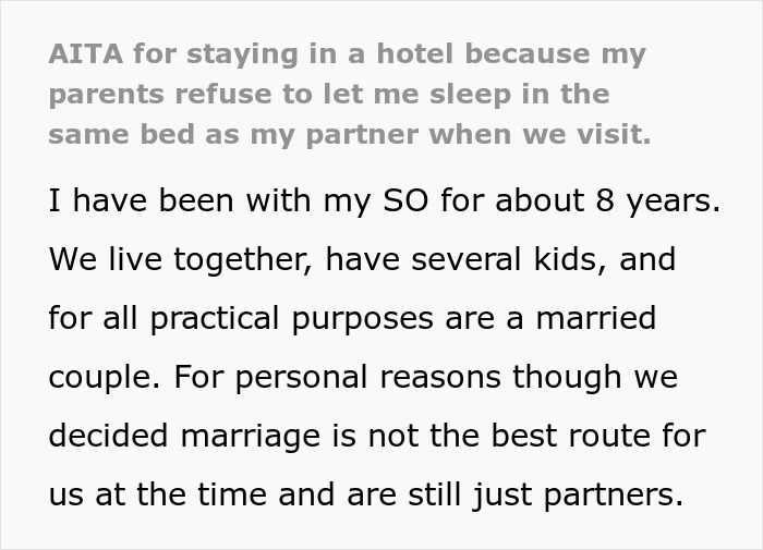 Woman Refuses To Stay With Parents After They Ban Her From Sharing A Room With Her Partner
