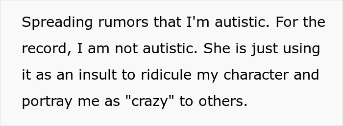 Text from an online post about a toxic bestie spreading rumors to ruin a love life.