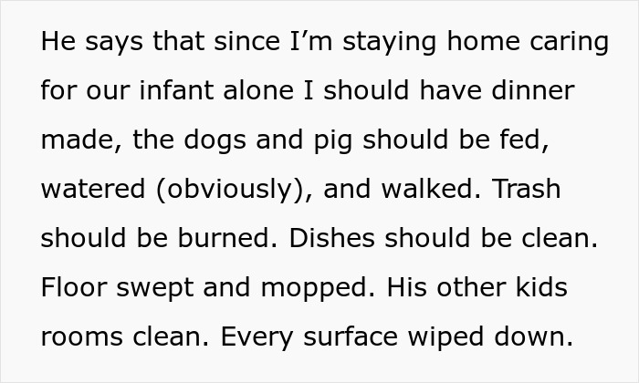 Toxic Man Calls Stay-At-Home Wife "Lazy Waste Of Space," Tells Her To Finish Chores To Get His Love