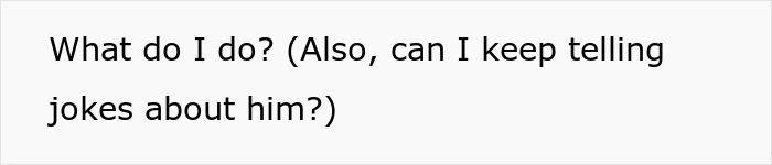 Text image showing a question about coping and telling jokes related to ex-BF&rsquo;s trauma and stalking issues.