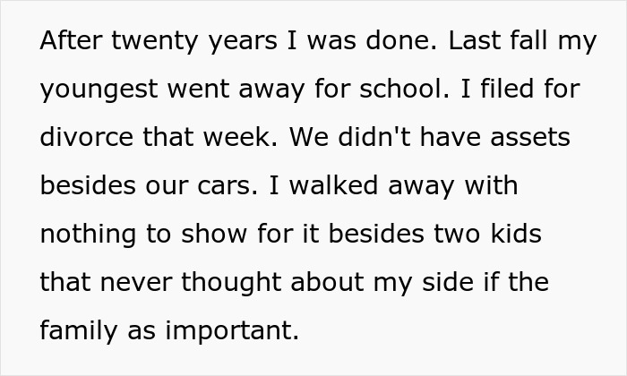 “Recomeçar”: homem se divorcia da esposa depois que os filhos se mudam, e a Internet tem opiniões sobre isso