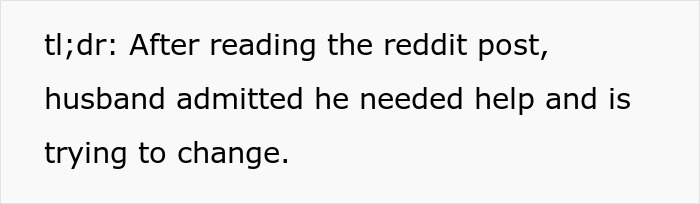 Text excerpt from a Reddit post where a mom shares her husband is awesome to her but a complete jerk to their kids.