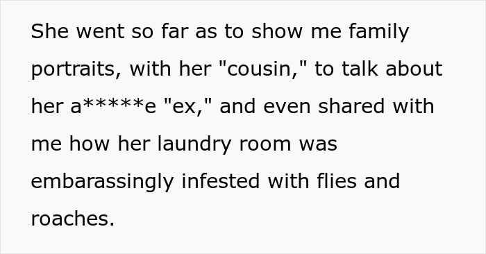 Text excerpt describing a woman running Tinder scams involving family stories to deceive victims for her jailed fianc&eacute;.