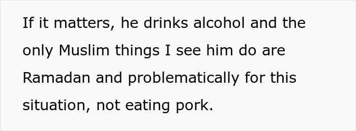 Pessoa faz comida com gordura de bacon, colega de quarto muçulmano come sem saber