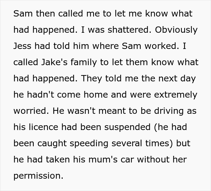 Text describing a family drama with SIL feeding info to unstable ex, and a pregnant woman cutting off contact to reveal the scary truth.