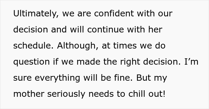 Text about questioning decision and worrying if mom&rsquo;s creepy behavior towards her baby is psychotic, causing shock and trembling.