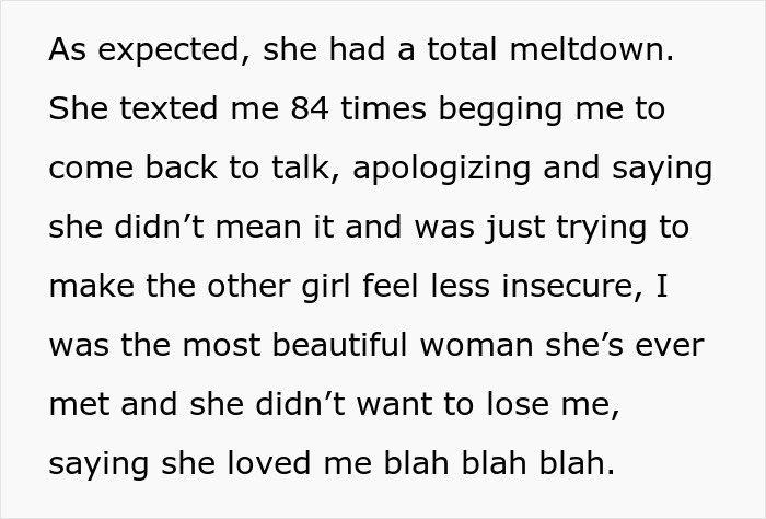 Text describing meltdown with many apologetic texts