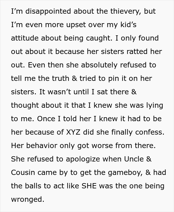 &ldquo;Entitled&rdquo; 10YO Steals Cousin&rsquo;s Game Boy, Mom Decides To Teach Her A Painful Life Lesson