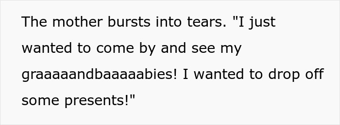 Mother-in-law uses emergency key to drop in unannounced while family prepares a surprising response to her unexpected visit.