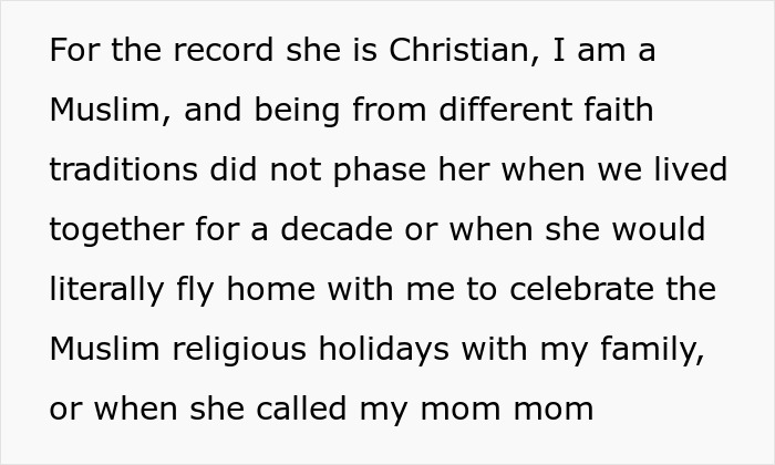 Text from an article describing the close bond between a Christian bride and her Muslim best friend, highlighting their shared past.