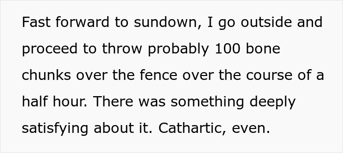 Lazy Man Throws Dog's Chew Bones Onto Neighbor's Lawn, Gets A Yard Full Of Them After Petty Revenge