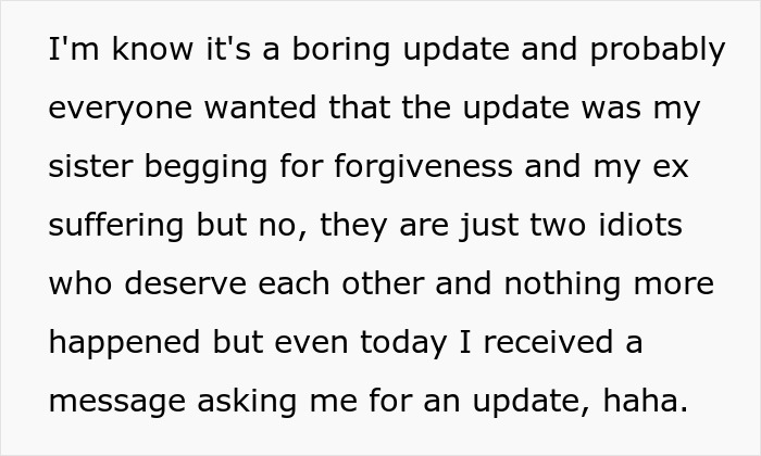 “You’re Sick”: Woman Sends Cruel Message To Sister Who Cheated With Her BF, Doesn’t Regret It At All