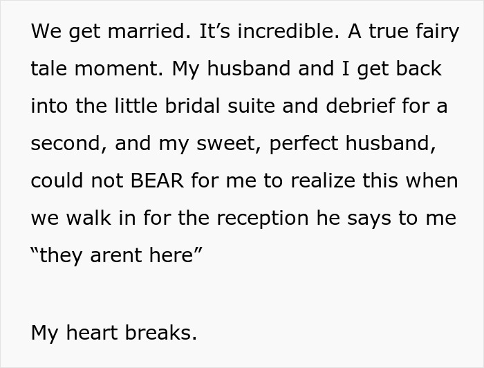 Best Friend Skips Wedding Because She's "Not Feeling Well," Breaks Bride's Heart