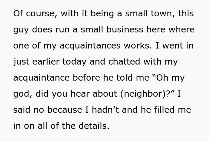 Text excerpt about a small town neighbor and a 20YO writing to prisoner pen pal pretending he&rsquo;s gay, causing wife&rsquo;s anger.