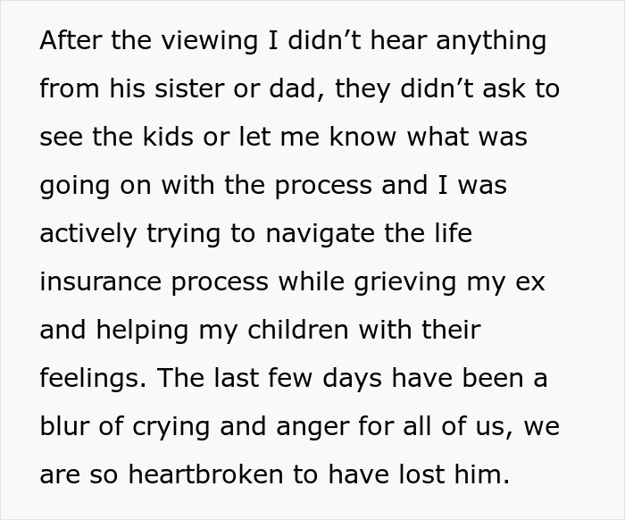 "Protect Your Kids": Ex-FIL Refuses To Let Woman And Grandkids Come For Son's Funeral, She's Shocked