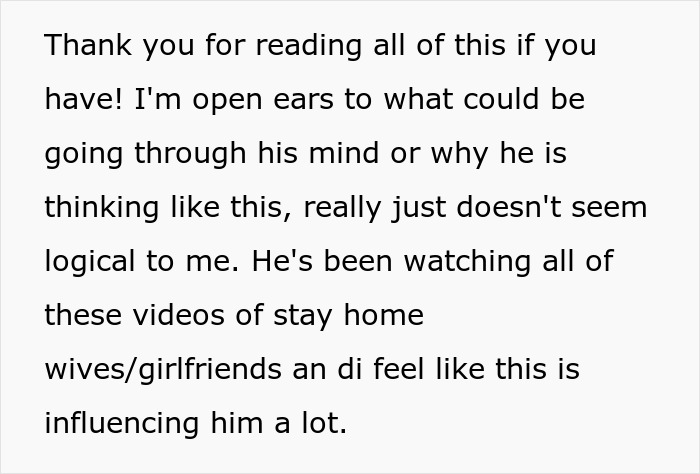 Man Calls Wife Selfish For Refusing To Become A SAHM While Cheating On Her The Entire Time Man Calls Wife Selfish For Refusing To Become A SAHM While Cheating On Her The Entire Time