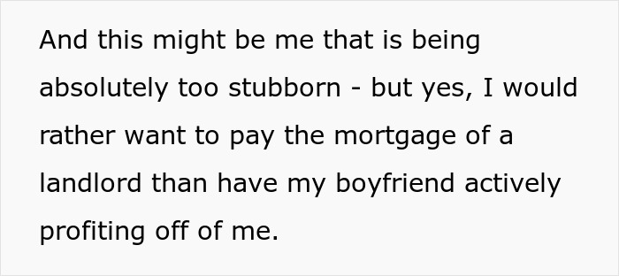 Mulher chamada de sanguessuga quando se recusou a dividir a hipoteca de BF em 50/50 se ela não estiver na escritura