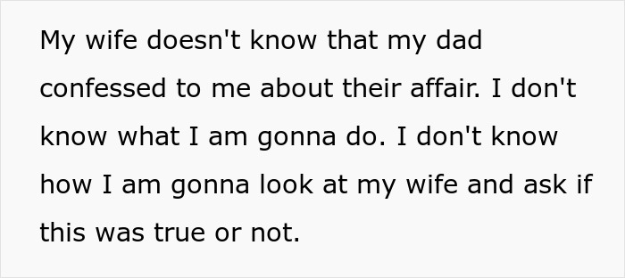 “My Wife Doesn't Know That My Dad Confessed”: Man’s World Shatters After Learning About A Double Betrayal