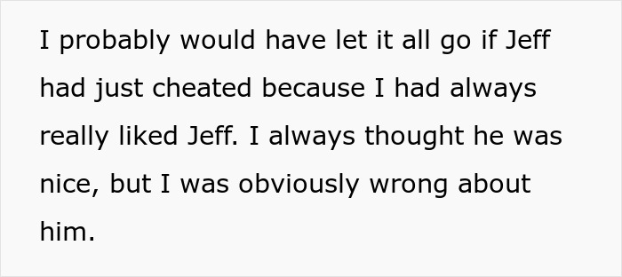 Text from an article where a friend takes revenge on a guy who dumps his wife to marry his mistress.