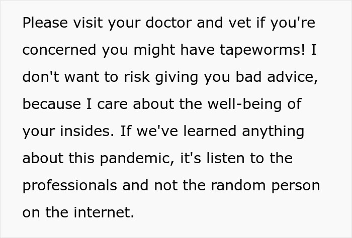 Woman brings home a cute senior cat and faces issues with tapeworms and costly vet treatments.