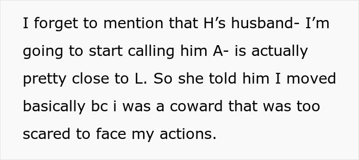 Text from a story detailing a woman's discovery of her husband's affair, revealing disturbing details.