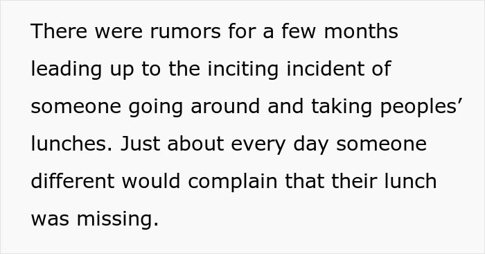 HR Refuses To Get Involved With Lunch Thief Issue Until Man Cleverly Uses HR Person's Food As Bait