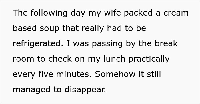 HR Refuses To Get Involved With Lunch Thief Issue Until Man Cleverly Uses HR Person's Food As Bait