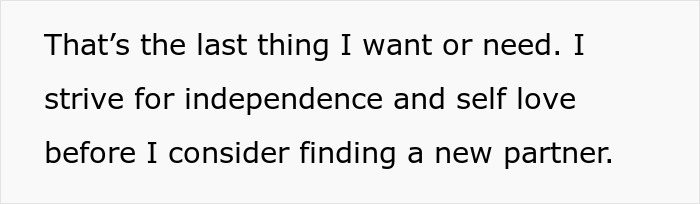 Text excerpt about independence and self love, related to man&rsquo;s outburst over wife not liking mustard.