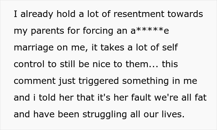 Asian Mom Body Shames Daughter, Gets Mad When She Says She's The Reason For Her Weight And Illnesses