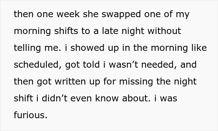 Friend Thinks Messing With Work Schedules Is Hilarious, Gets Reported To The Boss When It Backfires Friend Thinks Messing With Work Schedules Is Hilarious, Gets Reported To The Boss When It Backfires