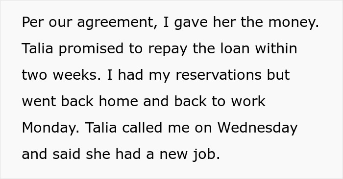 Text showing a victim describing giving money to a woman involved in a Tinder scam linked to her jailed fianc&eacute;.